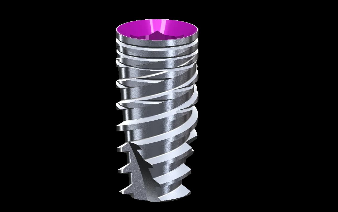 Red Class implant SP Int. Hex. Dia 3.75mm L 8mm